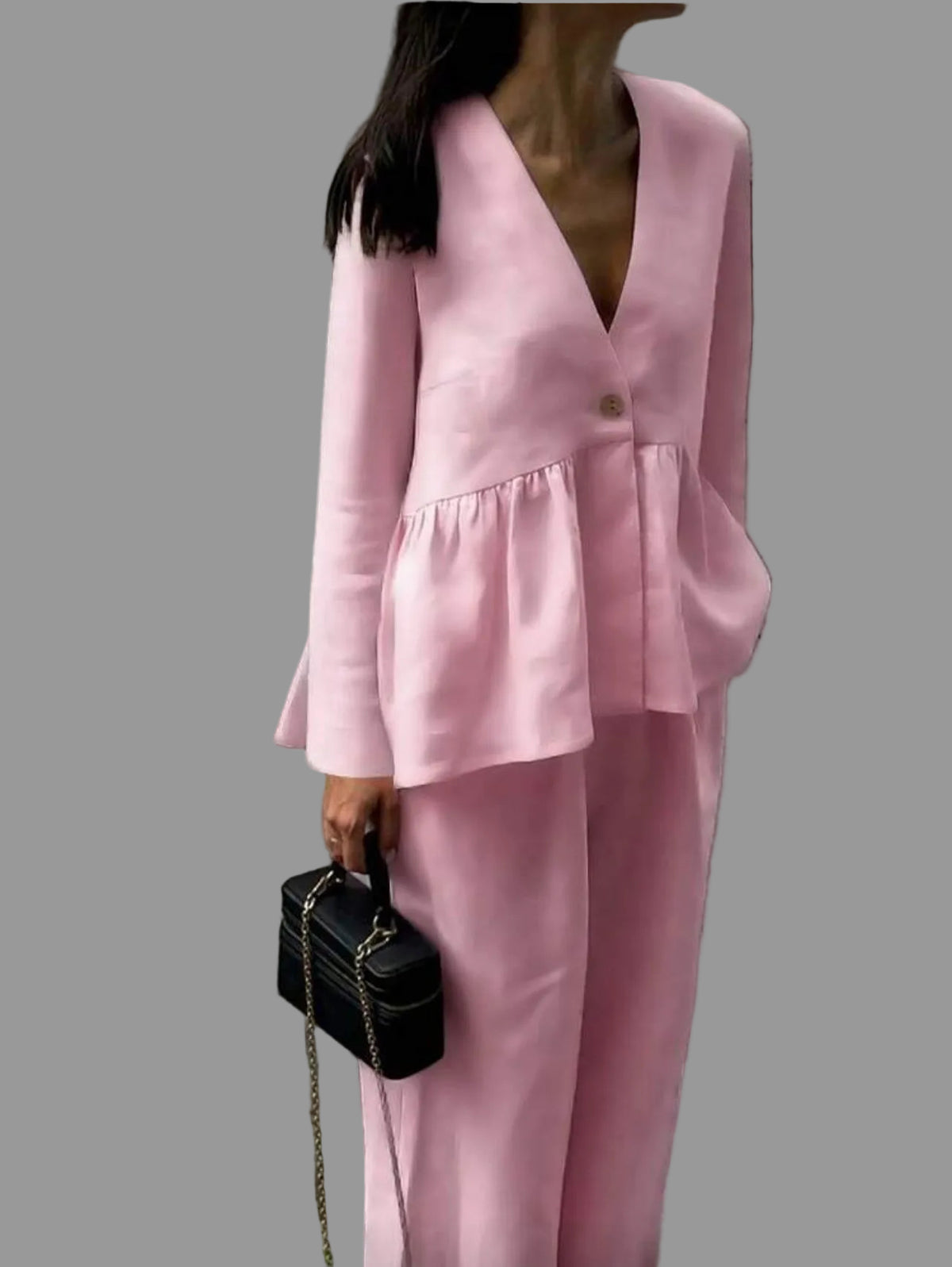 CONJUNTO CON TOP FRUNCIDO