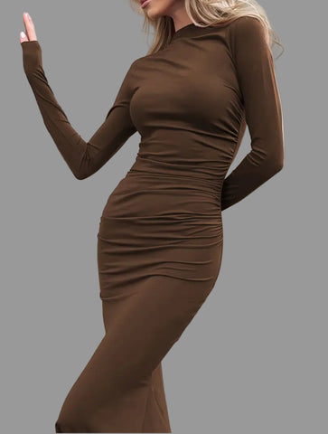 VESTIDO LARGO DE LYCRA SIRENA 6 CLRS