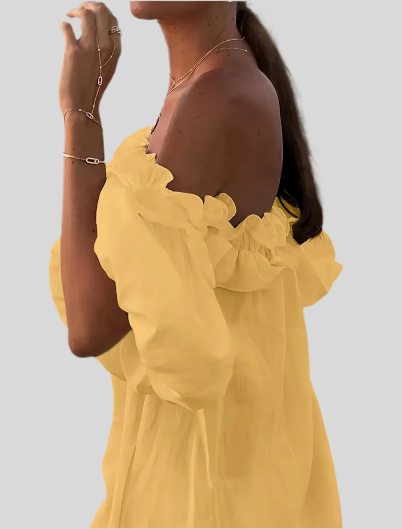 VESTIDO VERANO OPEN SHOULDERS 6 CLRS
