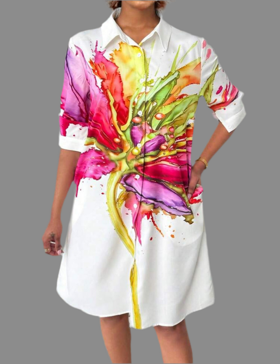 VESTIDO CAMISERO AMPLIO 6 CLRS