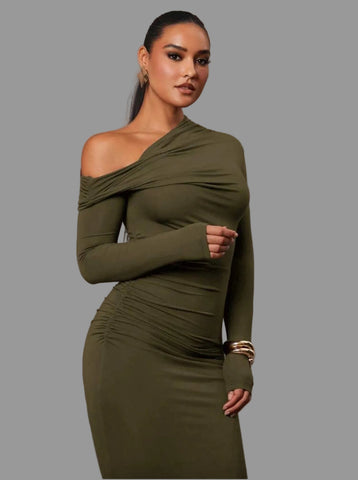 VESTIDO DE LYCRA LARGO 6 CLRS