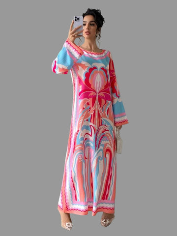 KAFTAN ESTAMPADO FLOR 2 CLRS