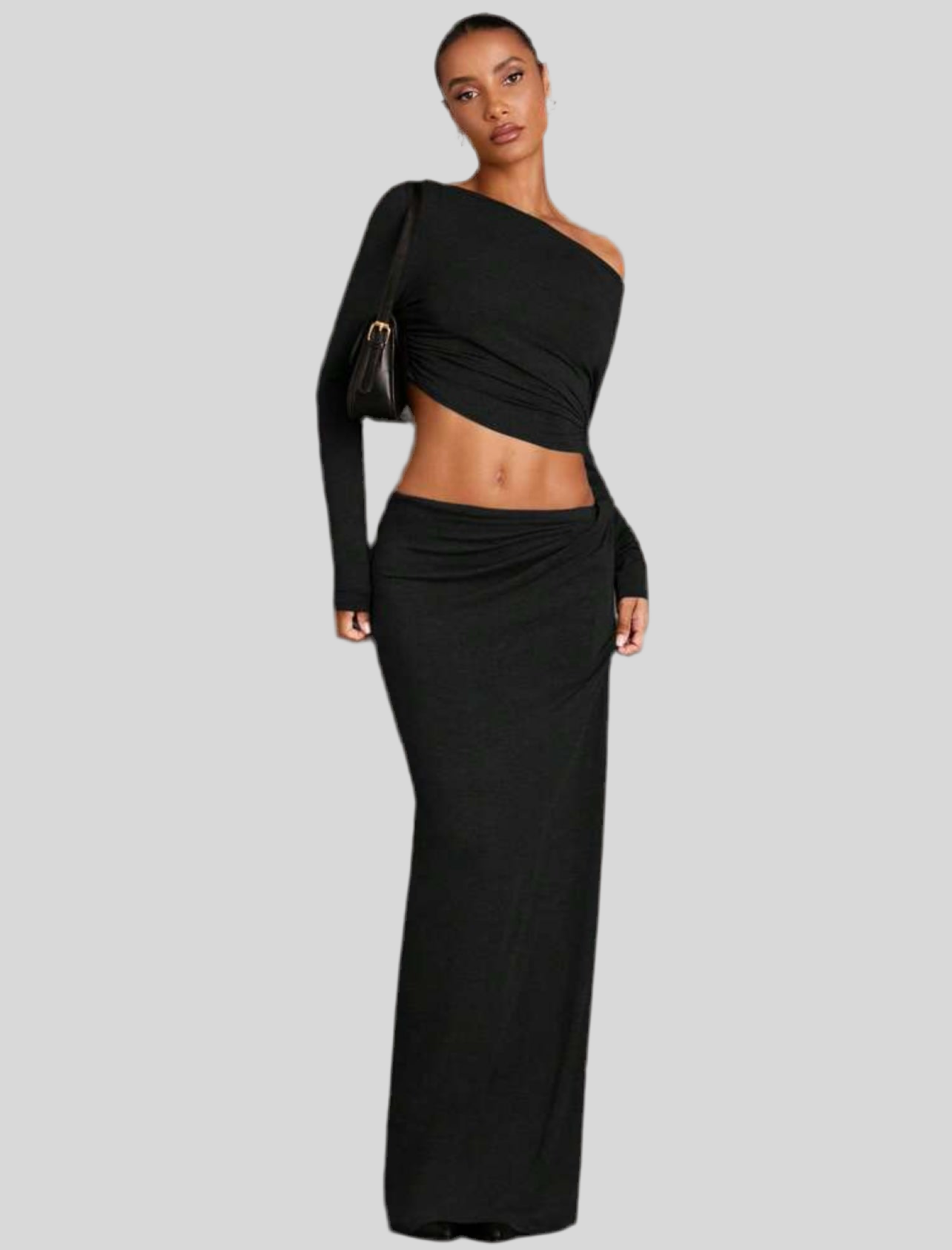 SEXY SET T-SHIRT LONG SKIRT 5 COLRS