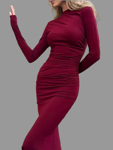 VESTIDO LARGO DE LYCRA SIRENA 6 CLRS