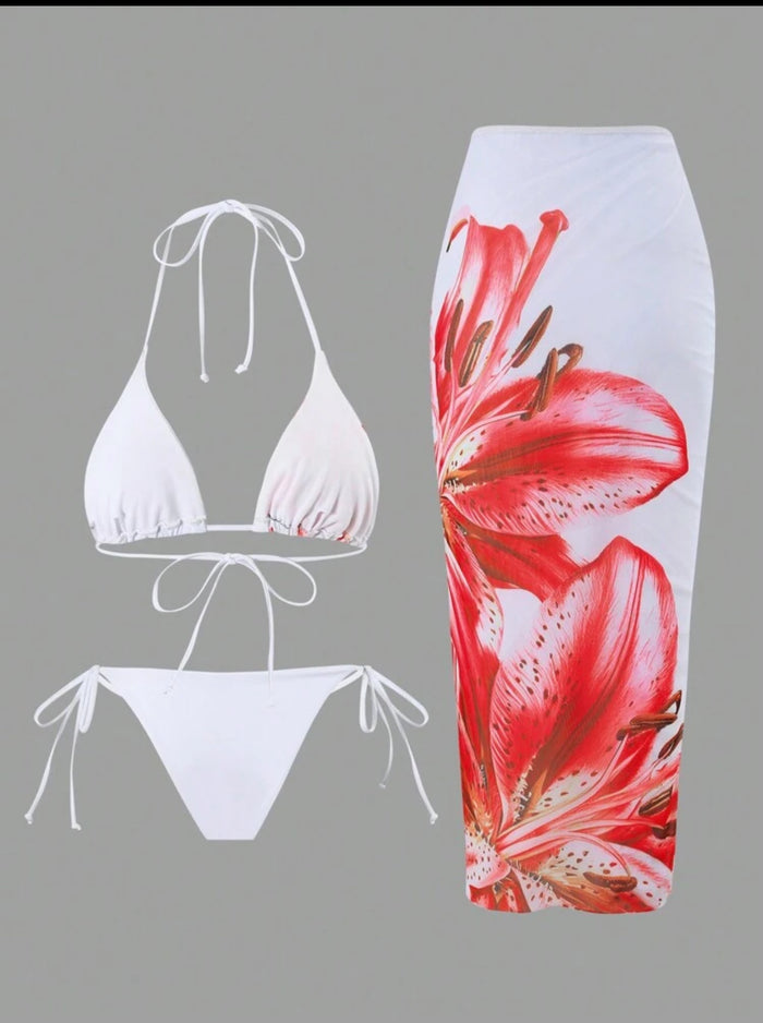CONJUNTO DE BIKINI Y FALDA NET 16 CLRS