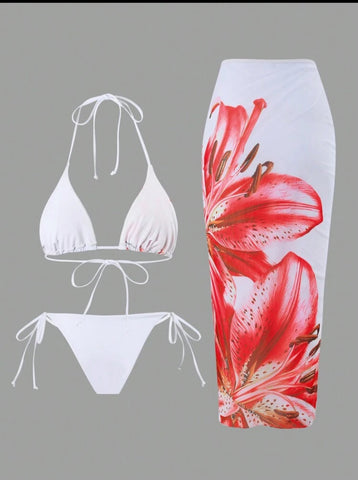 CONJUNTO DE BIKINI Y FALDA NET 16 CLRS