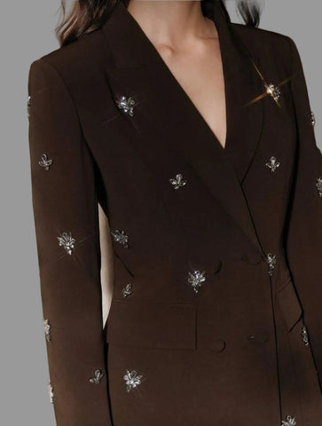 TRAJE DE CHAQUETA CON ADORNO CRISTALES 6 CLRS