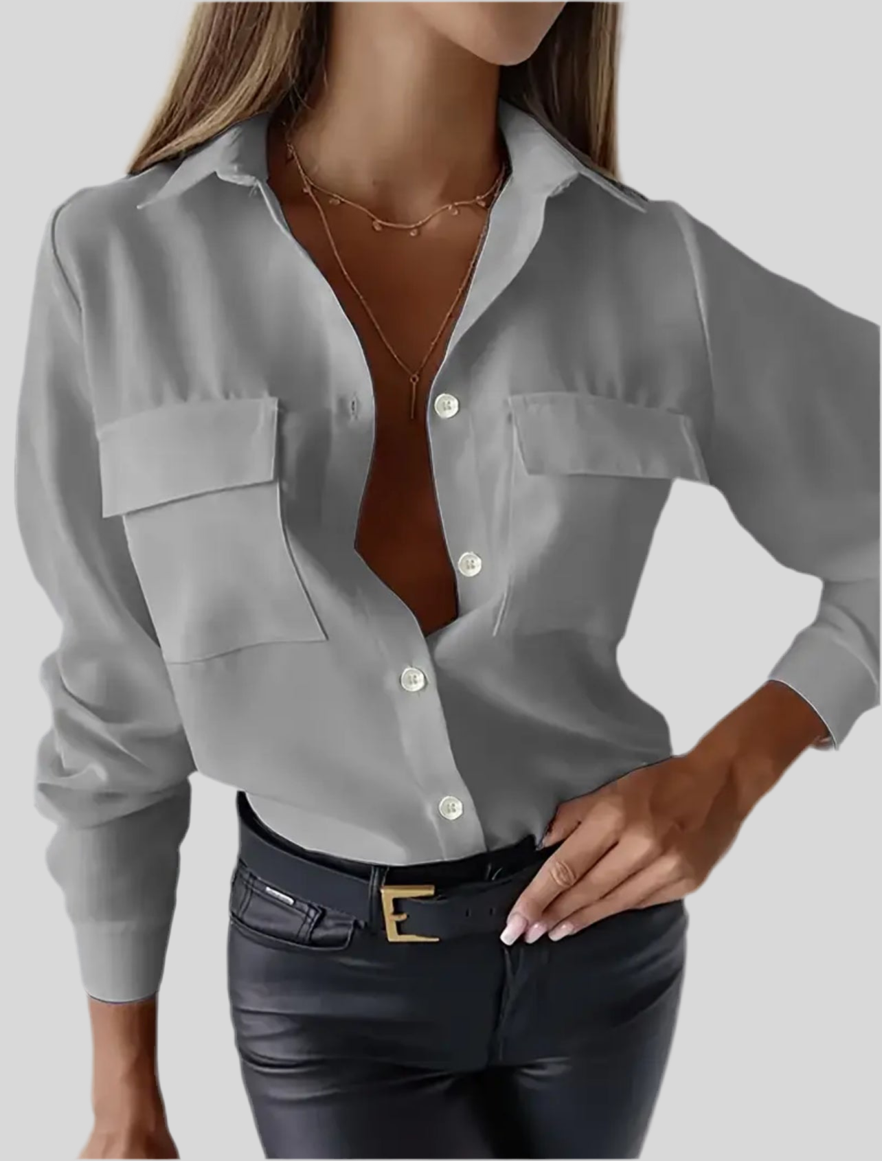 CAMISA CON BOLSILLOS SOLAPA 6 CLRS