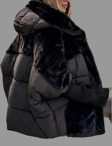 CHAQUETA ACOLCHADA NYLON Y PELUCHE 4 CLRS