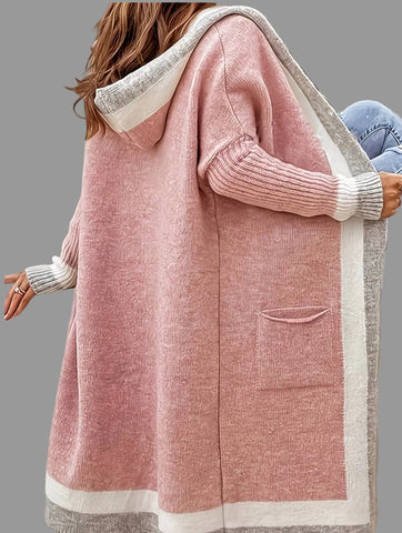 CARDIGAN LARGO CON CAPUCHA 5 CLRS