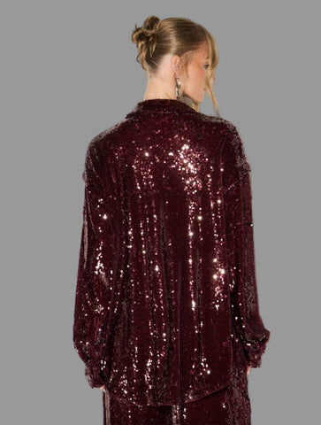 CONJUNTO DE PANTALÓN AMPLIO DE LENTEJUELAS