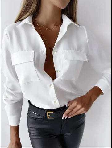 CAMISA CON BOLSILLOS SOLAPA 6 CLRS