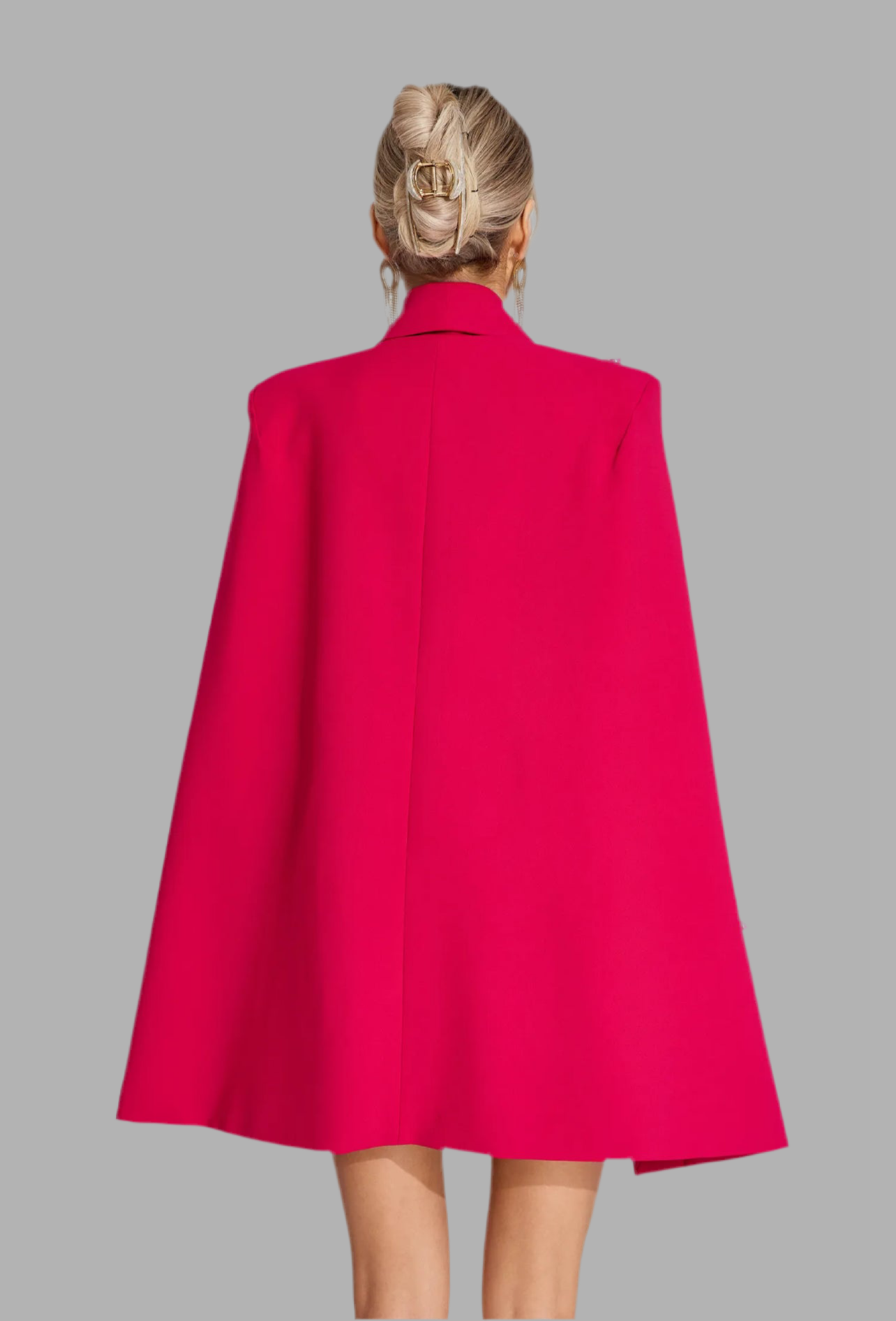 VESTIDO CAPA DE CEREMONIA CON LAZO