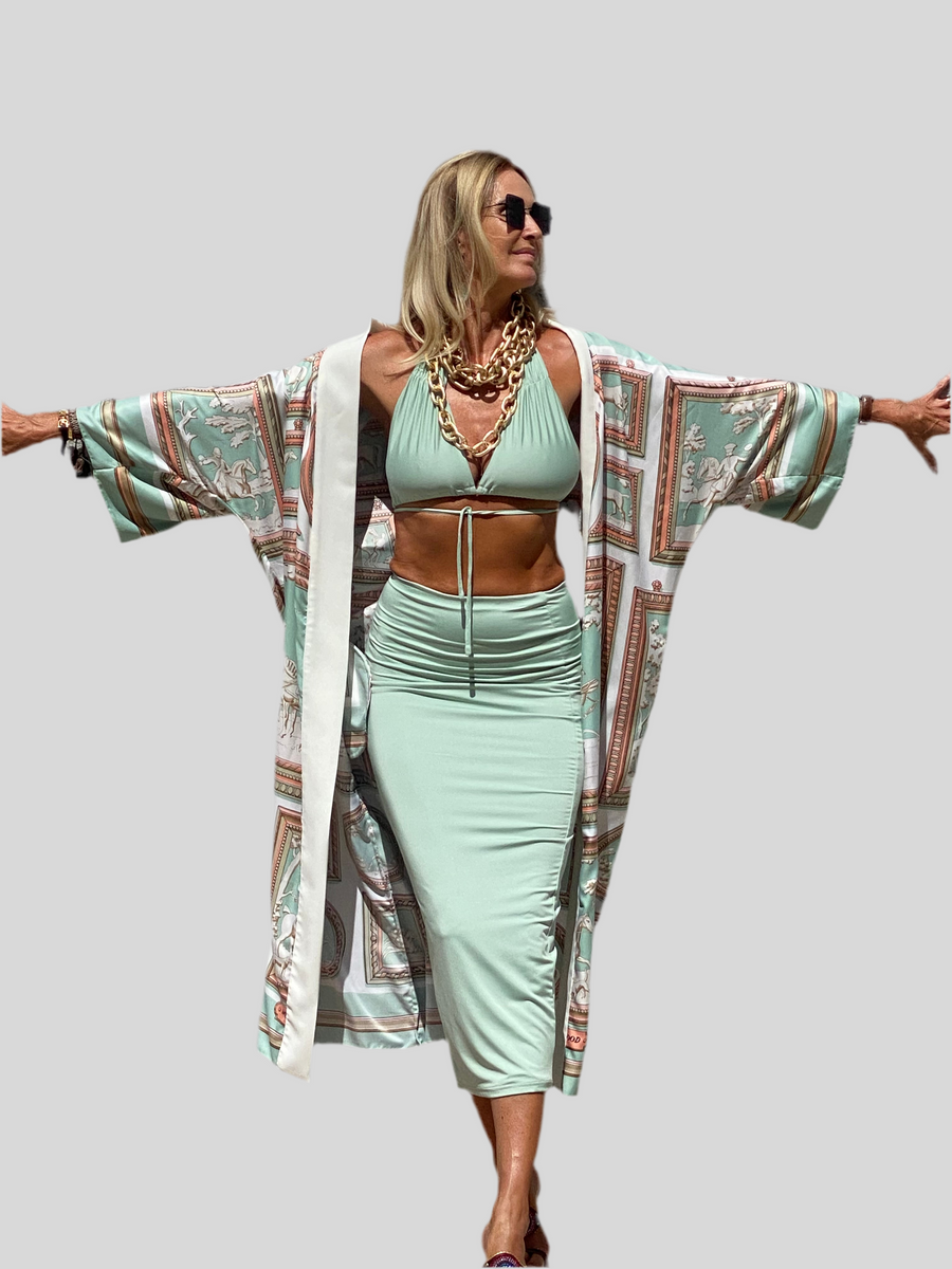 CONJUNTO DE TOP Y FALDA LÁPIZ