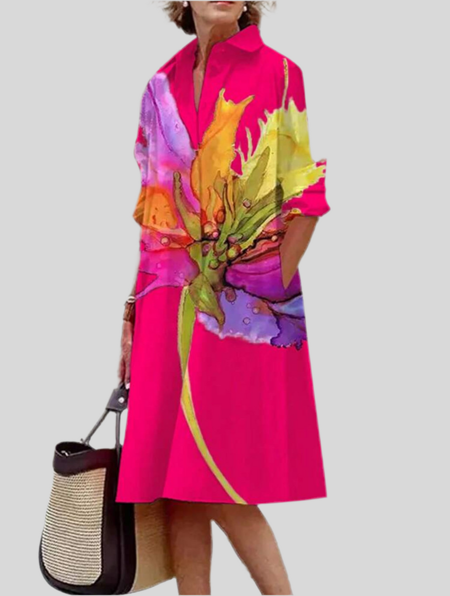 VESTIDO CAMISERO AMPLIO 6 CLRS