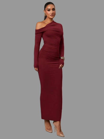 VESTIDO DE LYCRA LARGO 6 CLRS