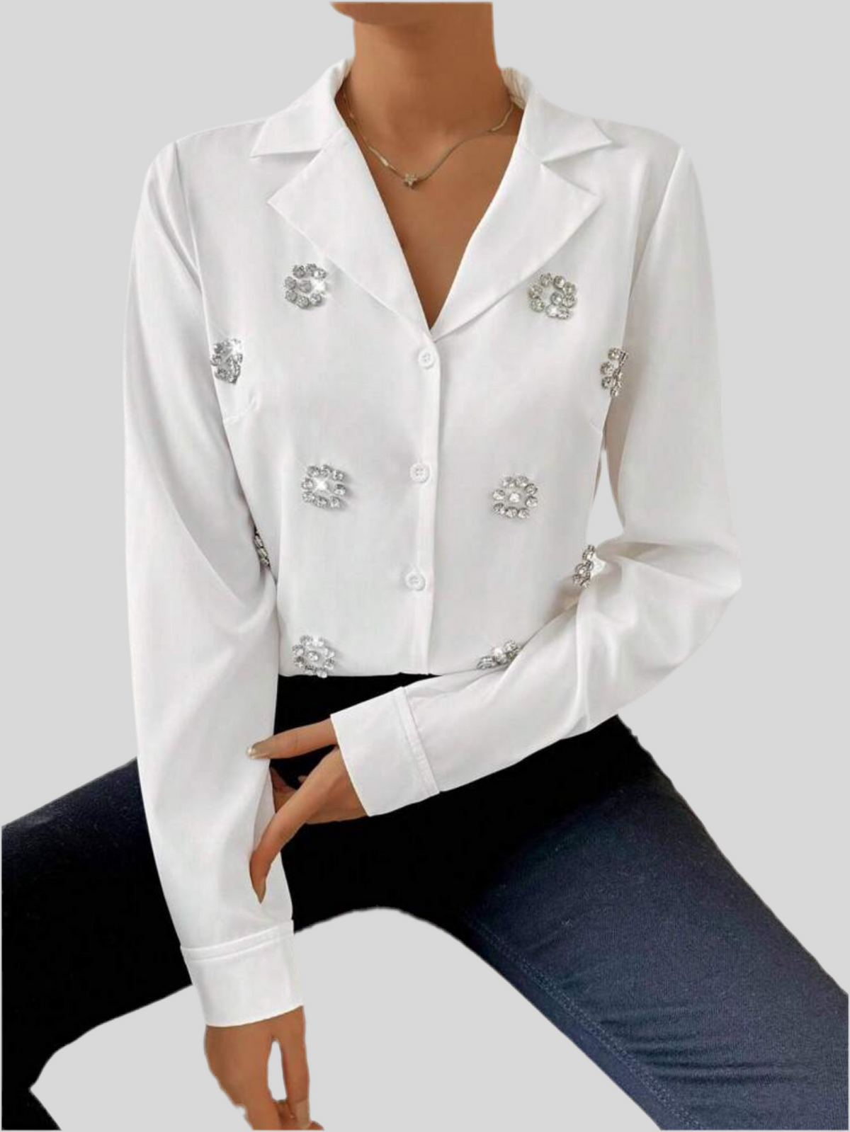 CAMISA CLÁSICA CON DIAMANTES 2 CLRS