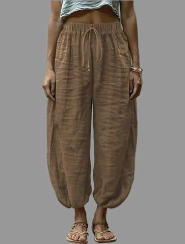 PANTALON HAREM CINTURA GOMA 6 CLRS