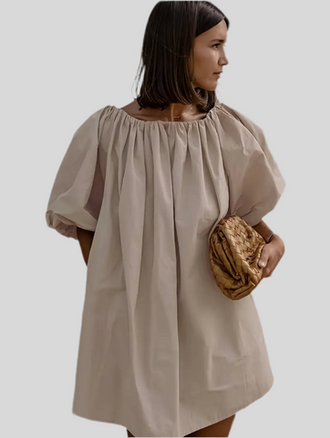 VESTIDO ABULLANADO OPEN SHOULDERS