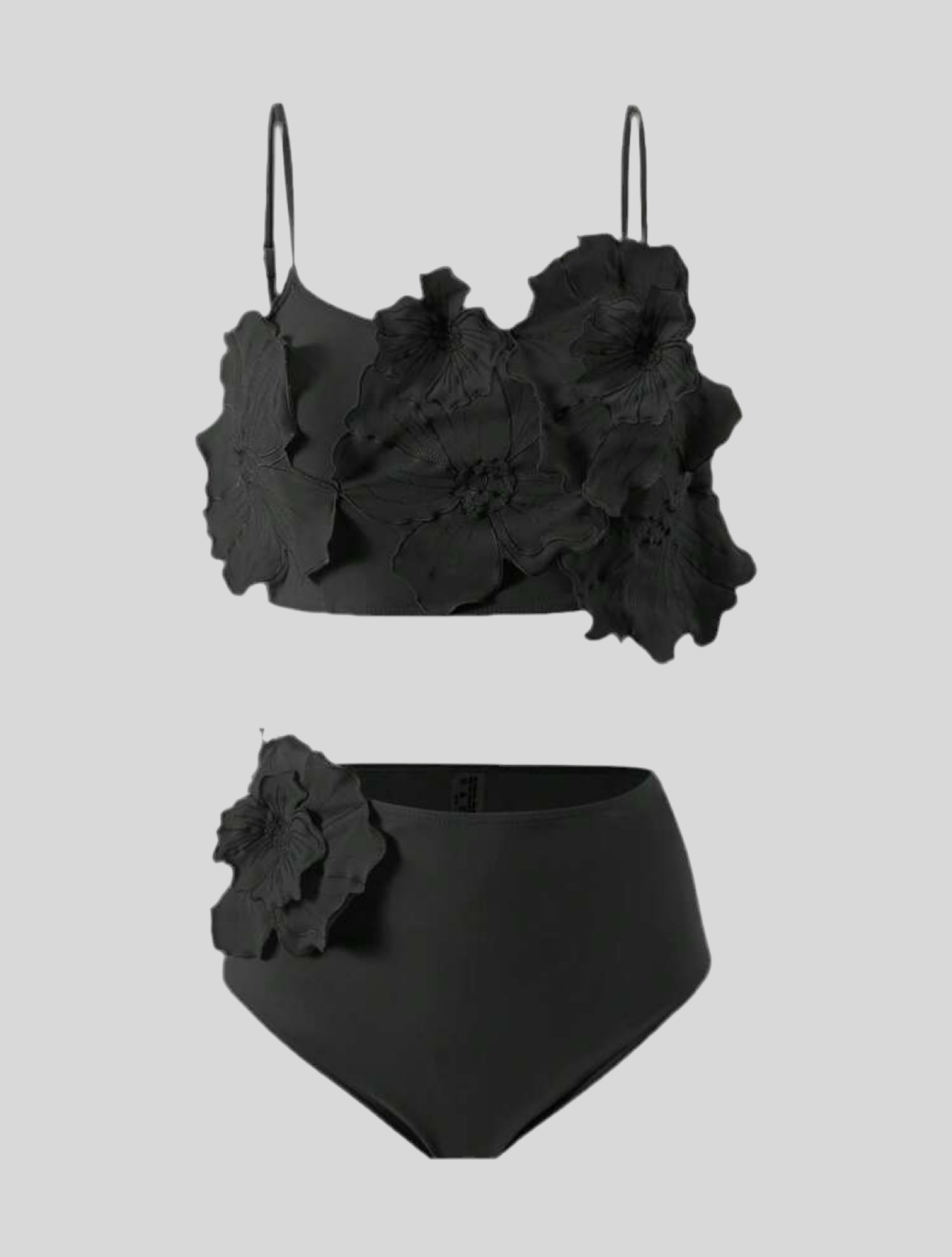 BIKINI DE BRAGUITA ALTA CON FLORES 3 CLRS