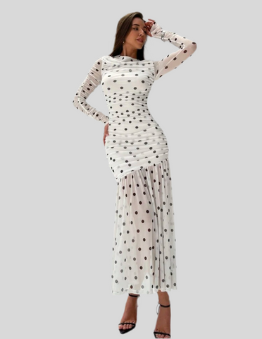 VESTIDO DE TUL DRAPEDO 19 CLRS
