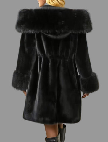 ABRIGO ESTILO PARKA PIEL ECO 3 CLRS