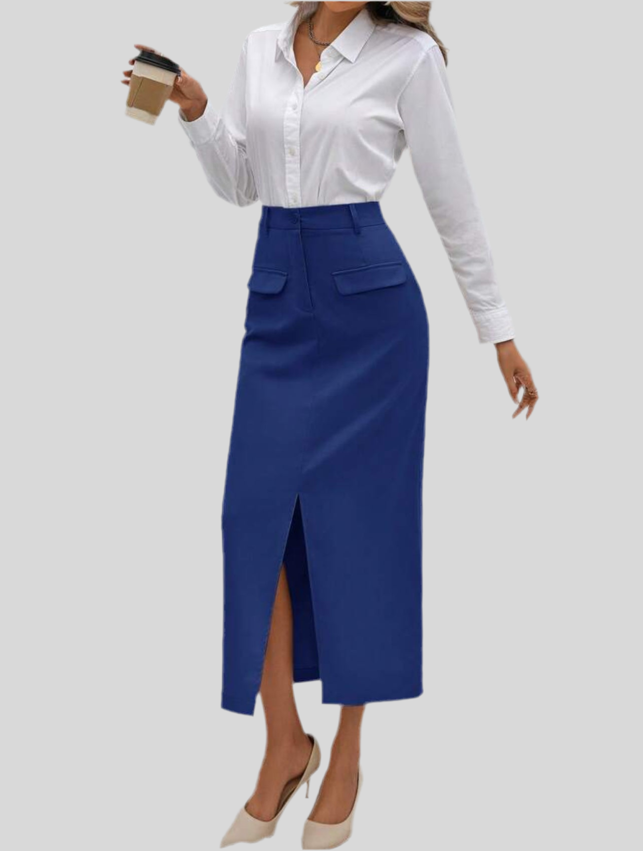 STRAIGHT EXECUTIVE SKIRT 4 CLRS