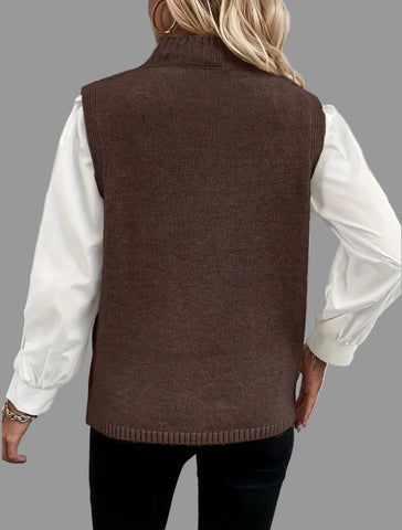 CHALECO DE PUNTO CRUZADO LAZOS 4 CLRS