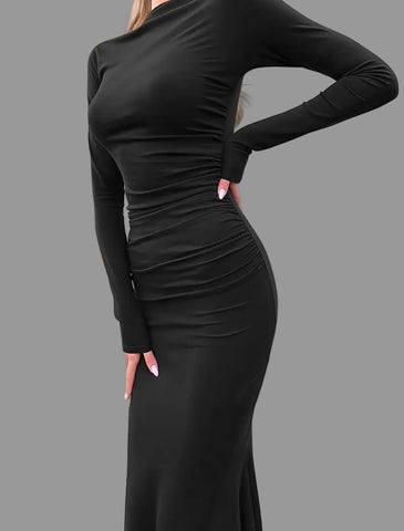 VESTIDO LARGO DE LYCRA SIRENA 6 CLRS