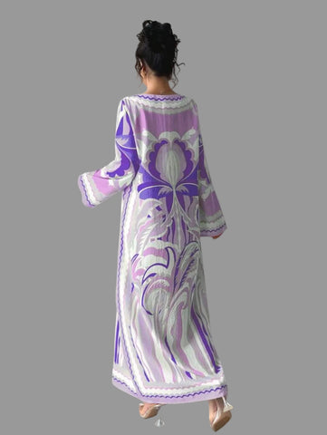 KAFTAN ESTAMPADO FLOR 2 CLRS