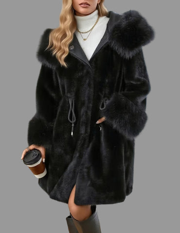 ABRIGO ESTILO PARKA PIEL ECO 3 CLRS