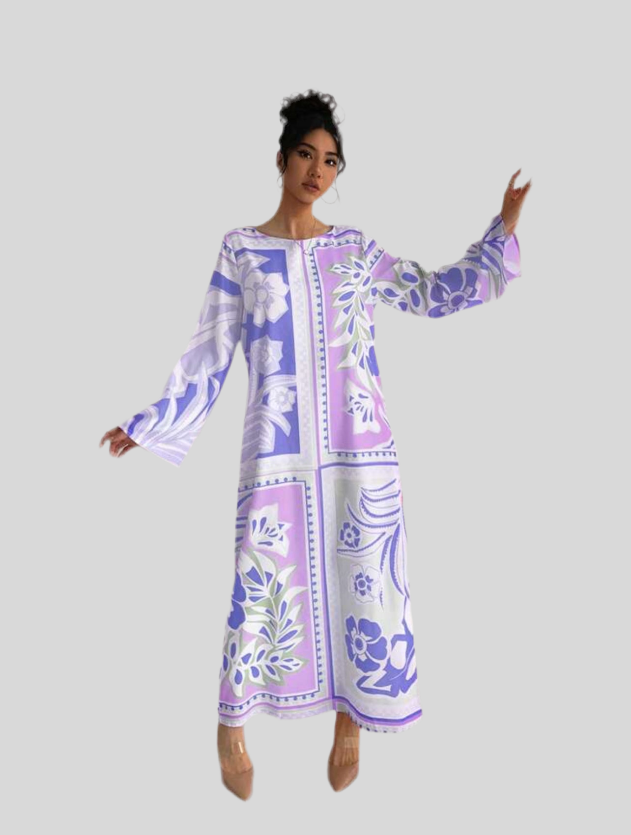 KAFTAN AMPLIO ESTAMPADO 2 CLRS