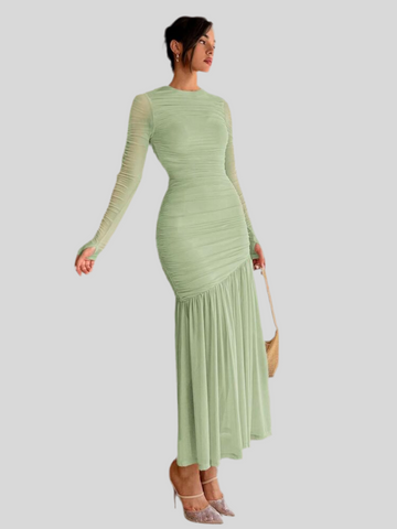 VESTIDO DE TUL DRAPEDO 19 CLRS