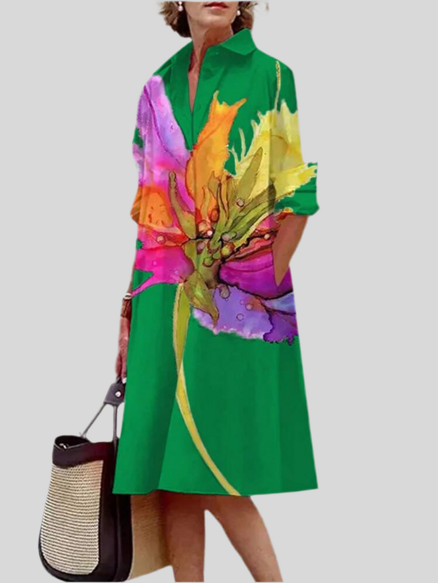 VESTIDO CAMISERO AMPLIO 6 CLRS