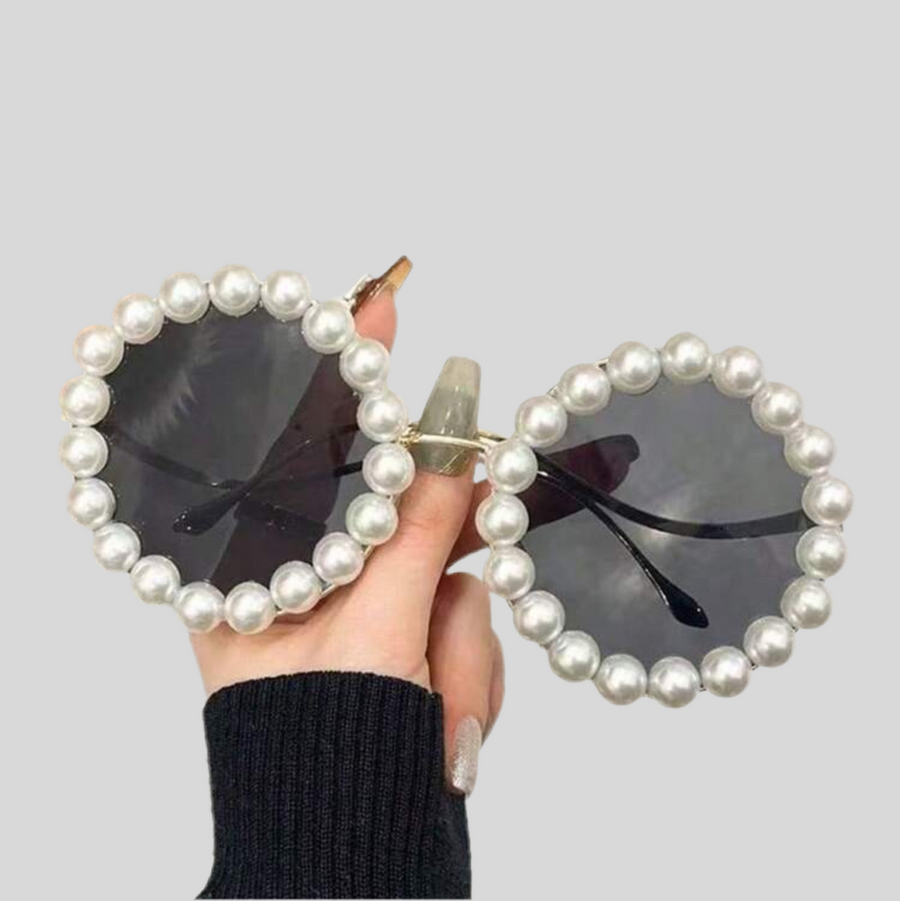 GAFAS SOL CIRCULARES DE PERLAS 7 CLRS