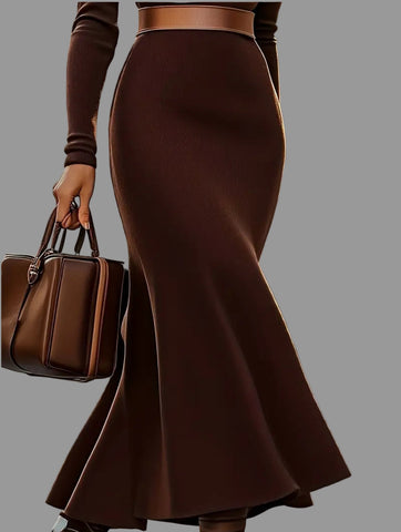 VESTIDO MIDI CON CUELLO ALTO 4 CLRS