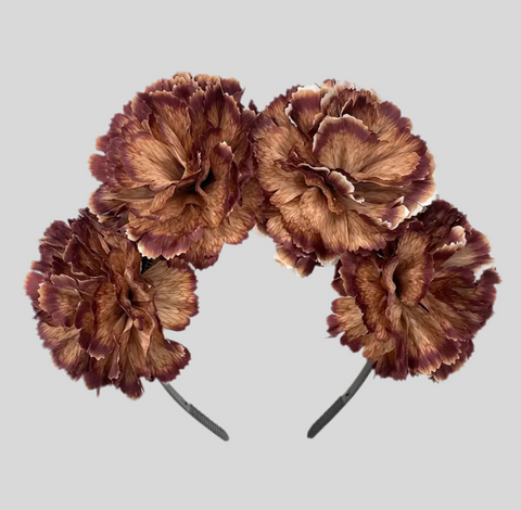 DIADEMA TOCADO DE FLORES GRANDE 9 CLRS