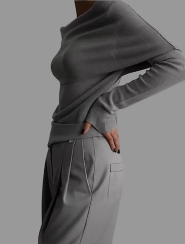 JERSEY ENTALLADO CUELLO AMPLIO  3 CLRS