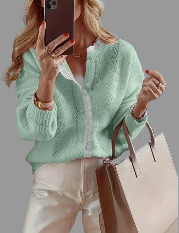 CHAQUETAS DE PUNTO CON BORDE PUNTILLA 5 CLRS