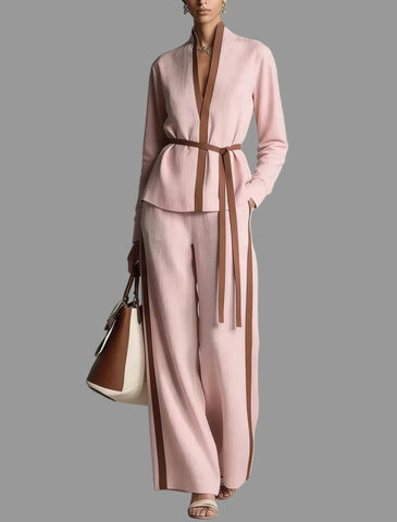 CONJUNTO DE PANTALÓN CON CINTURÓN 4 CLRS