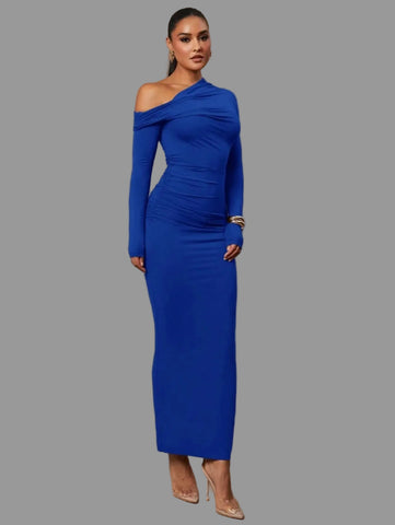 VESTIDO DE LYCRA LARGO 6 CLRS