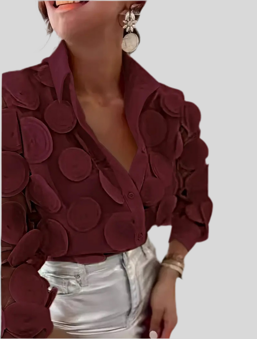 CAMISA DE ORGANZA CÍRCULOS 6 CLRS