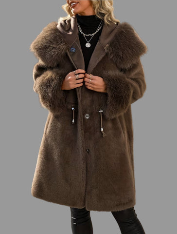 ABRIGO ESTILO PARKA PIEL ECO 3 CLRS