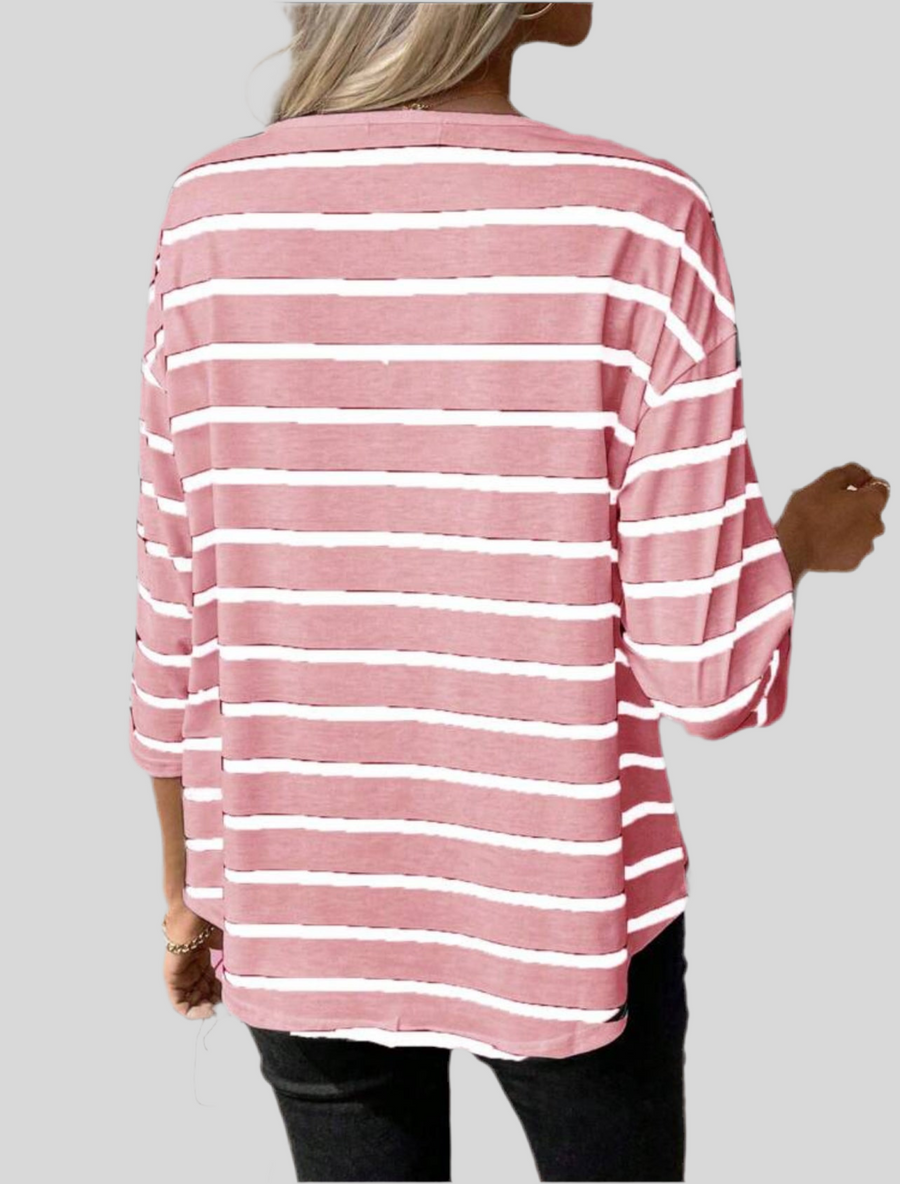CAMISETA RAYAS M/L AMPLIA 6 CLRS
