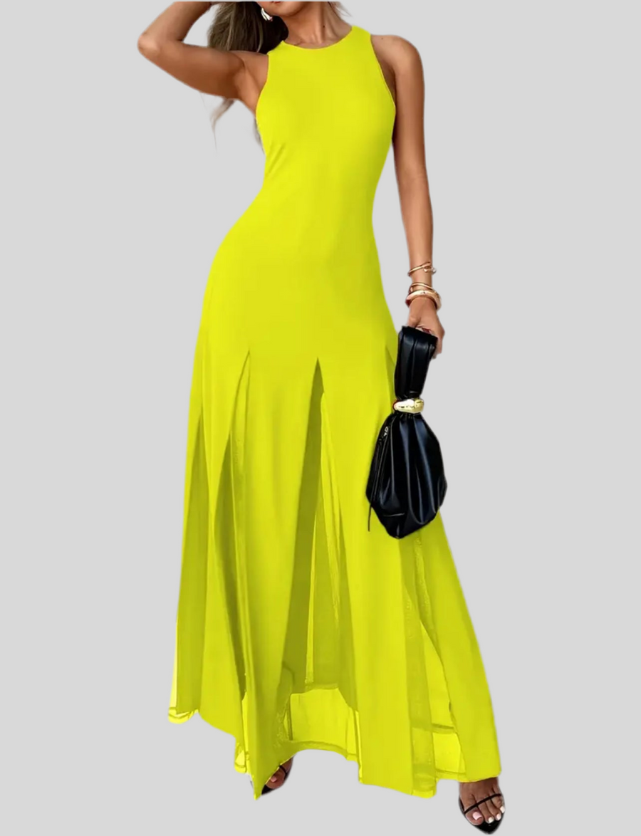 VESTIDO CON TRANSPARENCIAS 4 CLRS
