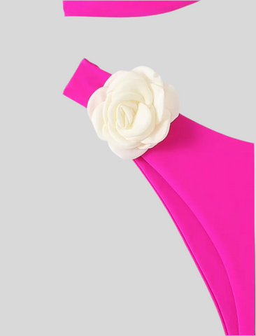 BIKINI BANDEAU ATADO CON FLOR 3 CLRS