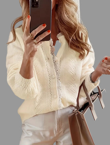 CHAQUETAS DE PUNTO CON BORDE PUNTILLA 5 CLRS