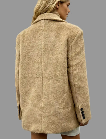 BLAZER DE PELUCHE CON BOLSILLOS 1 CLRS