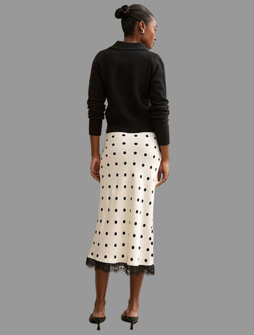 FALDA SIRENA LENCERA LUNARES 2 CLRS