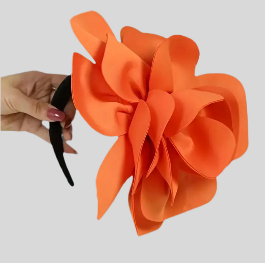 TOCADO DE FLOR CON DIADEMA 7 CLRS